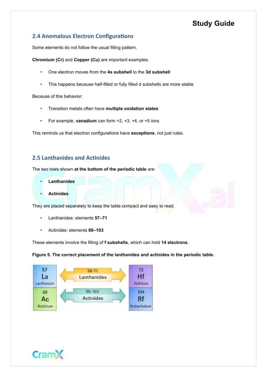 Chemistry - Electron Configurations, page 9