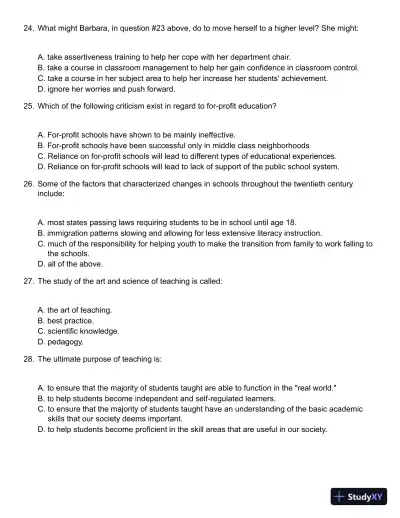 Learning to Teach, 9th Edition Test Bank - Page 7 preview image