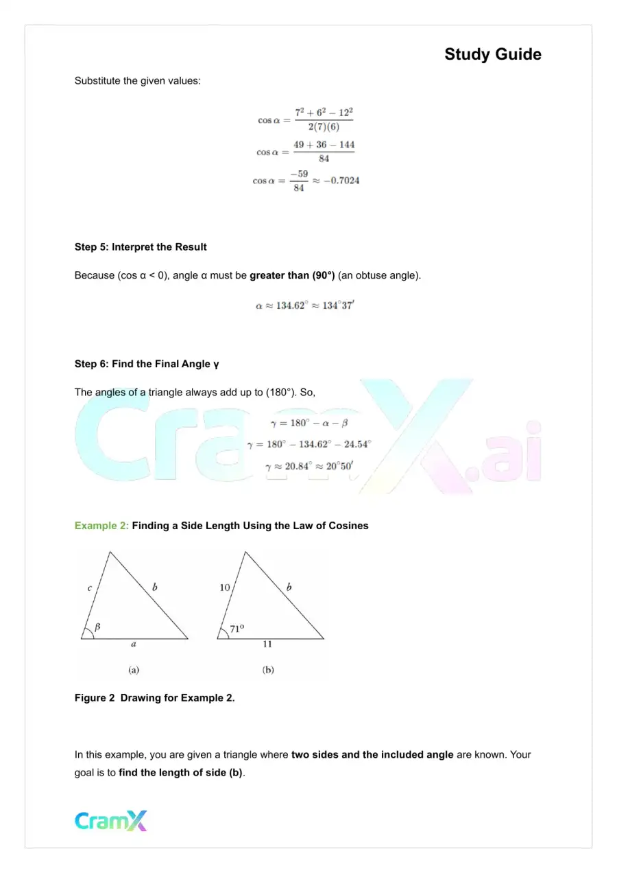 Trigonometry - Trigonometry of Triangles, page 5