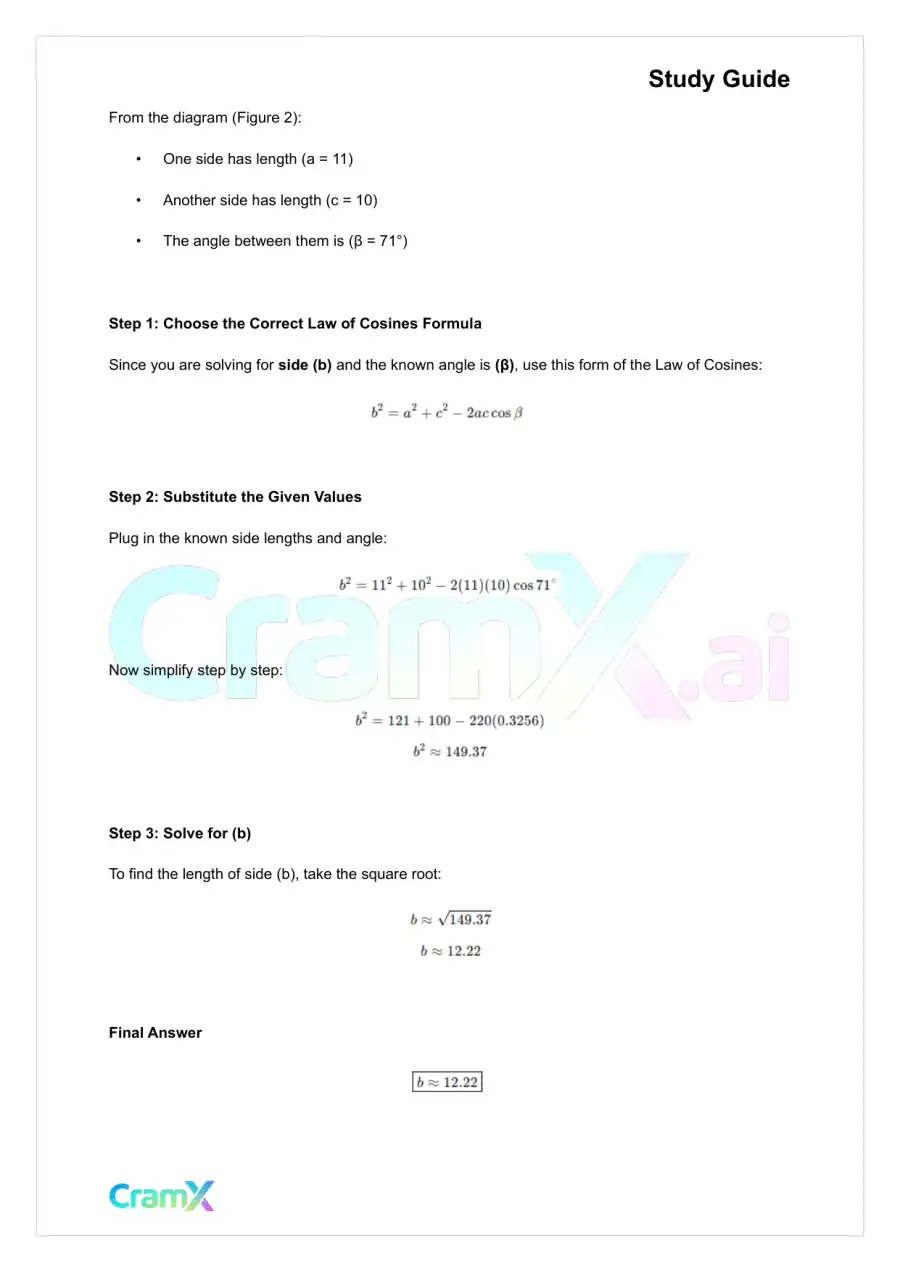 Trigonometry - Trigonometry of Triangles, page 6