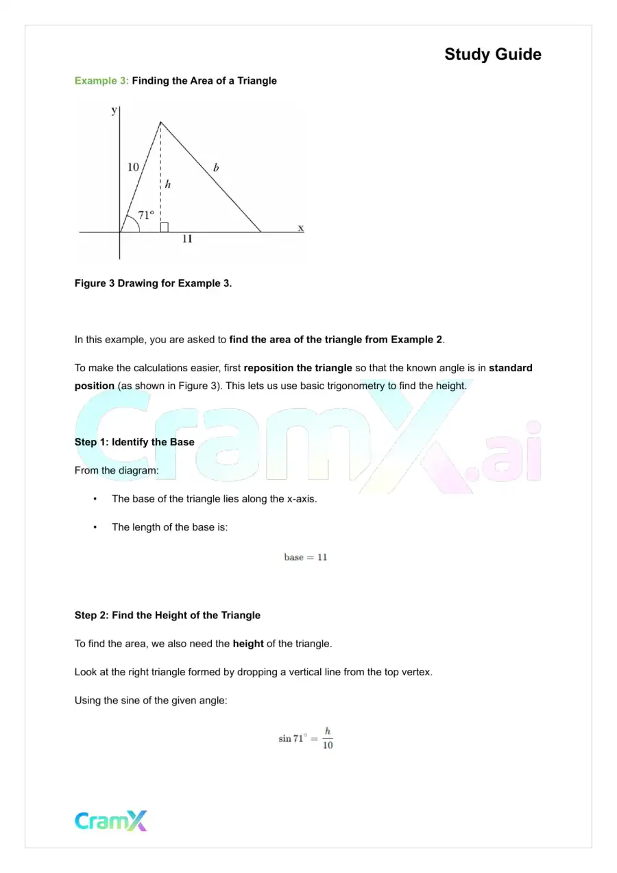 Trigonometry - Trigonometry of Triangles, page 7