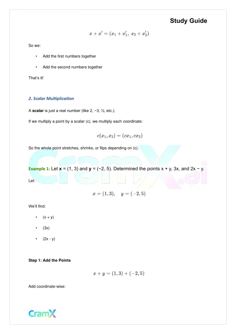 Linear Algebra – Vector Algebra, page 3