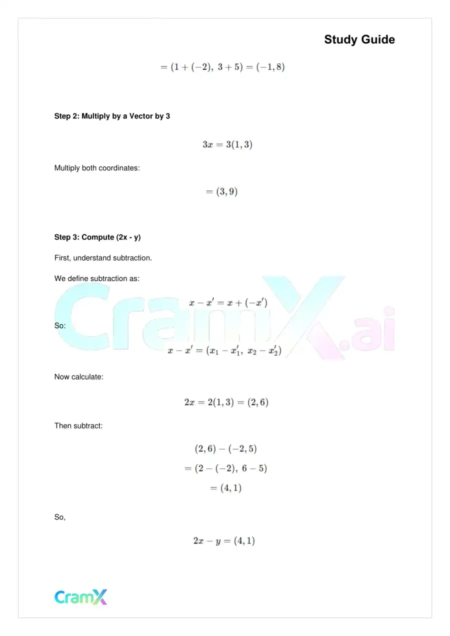 Linear Algebra – Vector Algebra, page 4