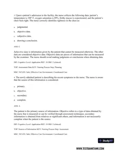Medical-Surgical Nursing: Concepts & Practice 3rd Edition Test Bank - Page 16 preview image