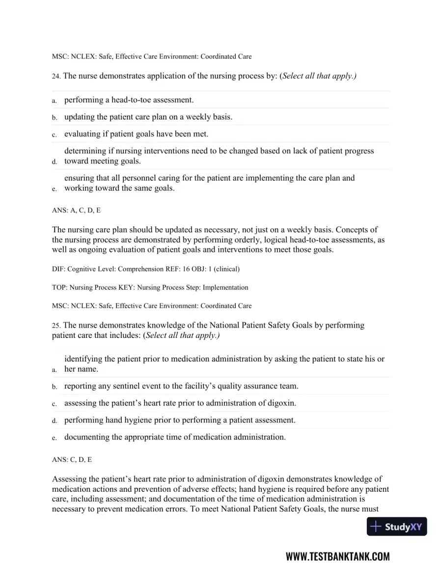 Medical-Surgical Nursing: Concepts & Practice 3rd Edition Test Bank, page 26