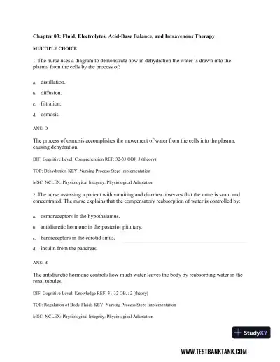 Medical-Surgical Nursing: Concepts & Practice 3rd Edition Test Bank - Page 29 preview image