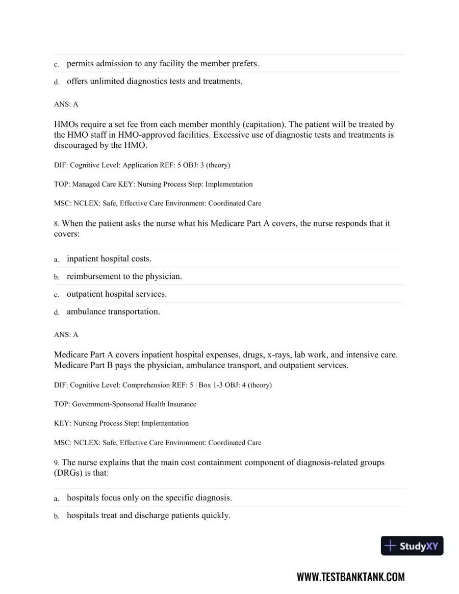 Medical-Surgical Nursing: Concepts & Practice 3rd Edition Test Bank, page 5