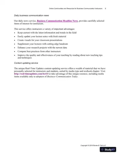 Class Notes for Business Communication Today, 14th Edition - Page 13 preview image