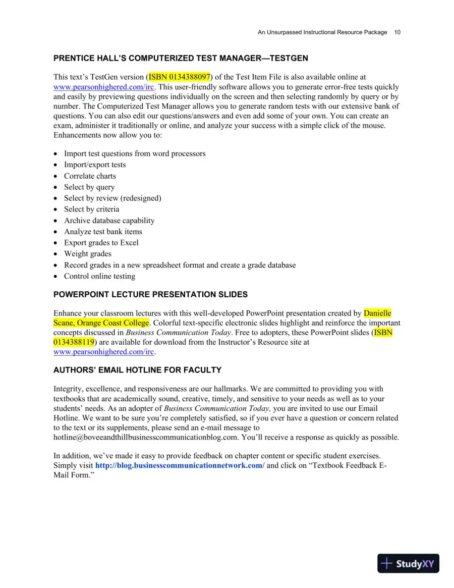Class Notes for Business Communication Today, 14th Edition, page 15