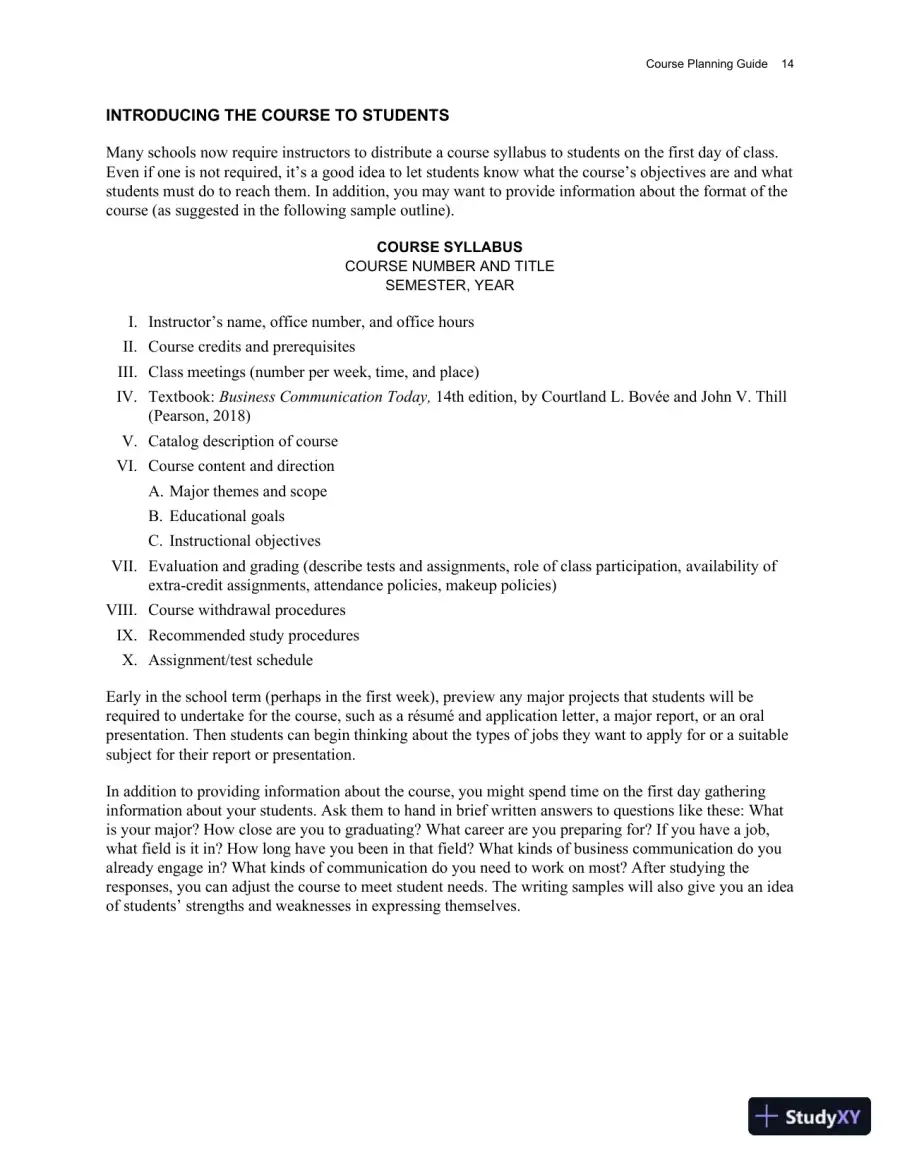 Class Notes for Business Communication Today, 14th Edition, page 19