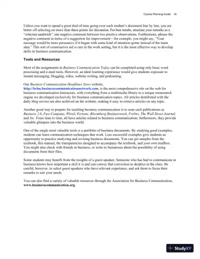 Class Notes for Business Communication Today, 14th Edition - Page 21 preview image