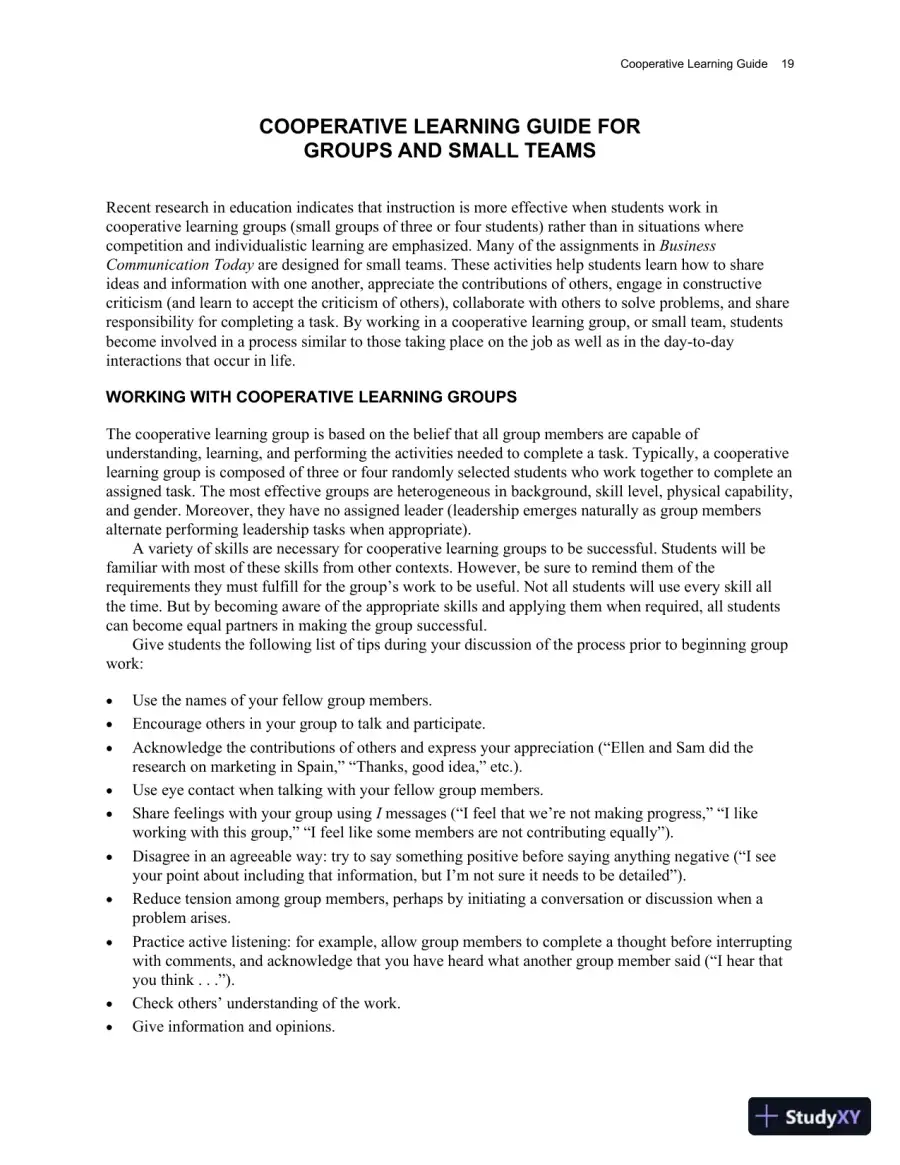 Class Notes for Business Communication Today, 14th Edition, page 24