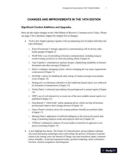 Class Notes for Business Communication Today, 14th Edition - Page 6 preview image