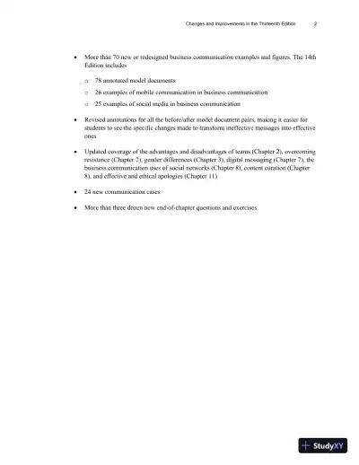 Class Notes for Business Communication Today, 14th Edition - Page 7 preview image