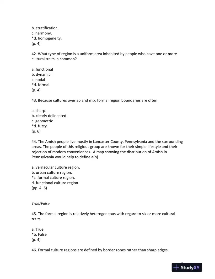 Jordan's Fundamentals of the Human Mosaic: A Thematic Introduction to Cultural Geography Second Edition Test Bank, page 10