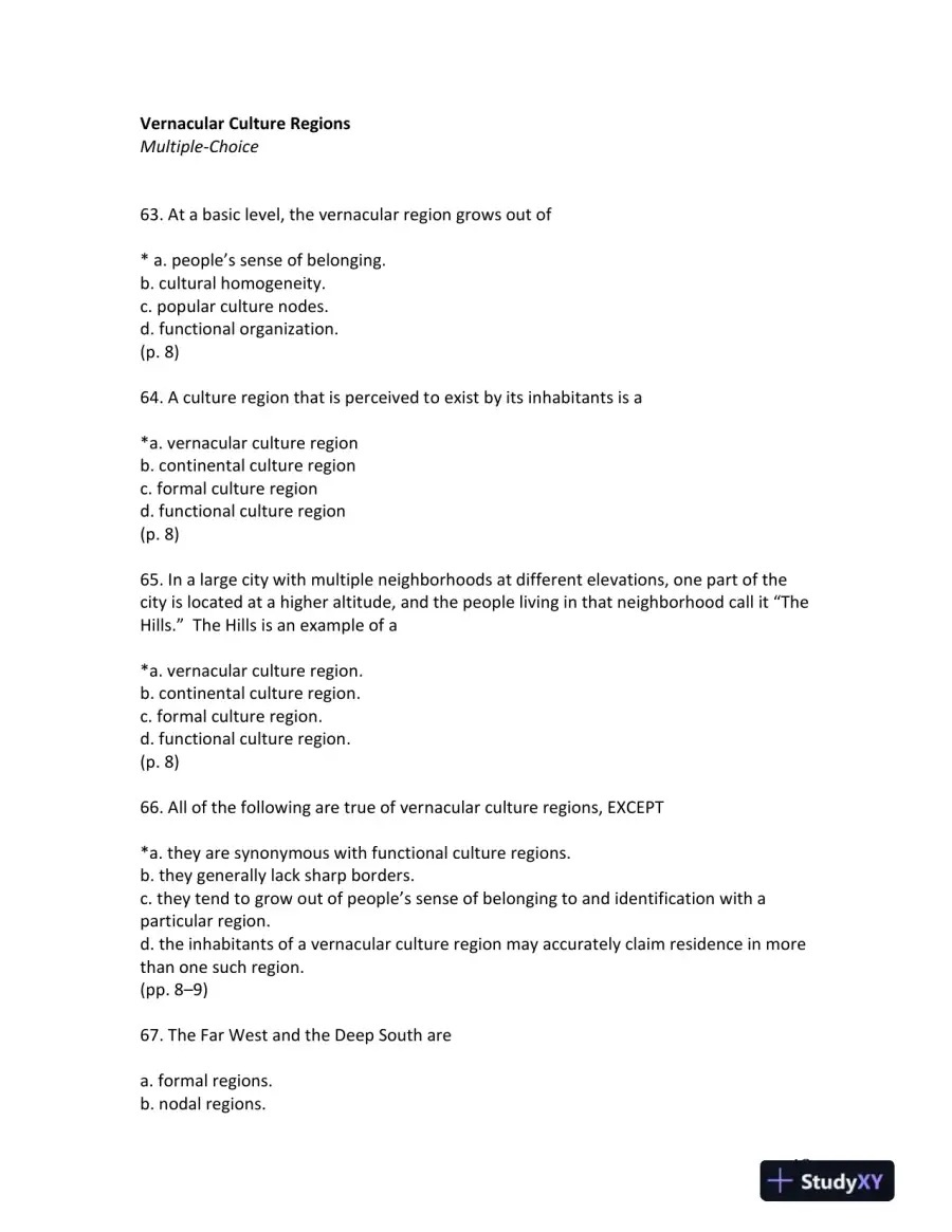 Jordan's Fundamentals of the Human Mosaic: A Thematic Introduction to Cultural Geography Second Edition Test Bank, page 14
