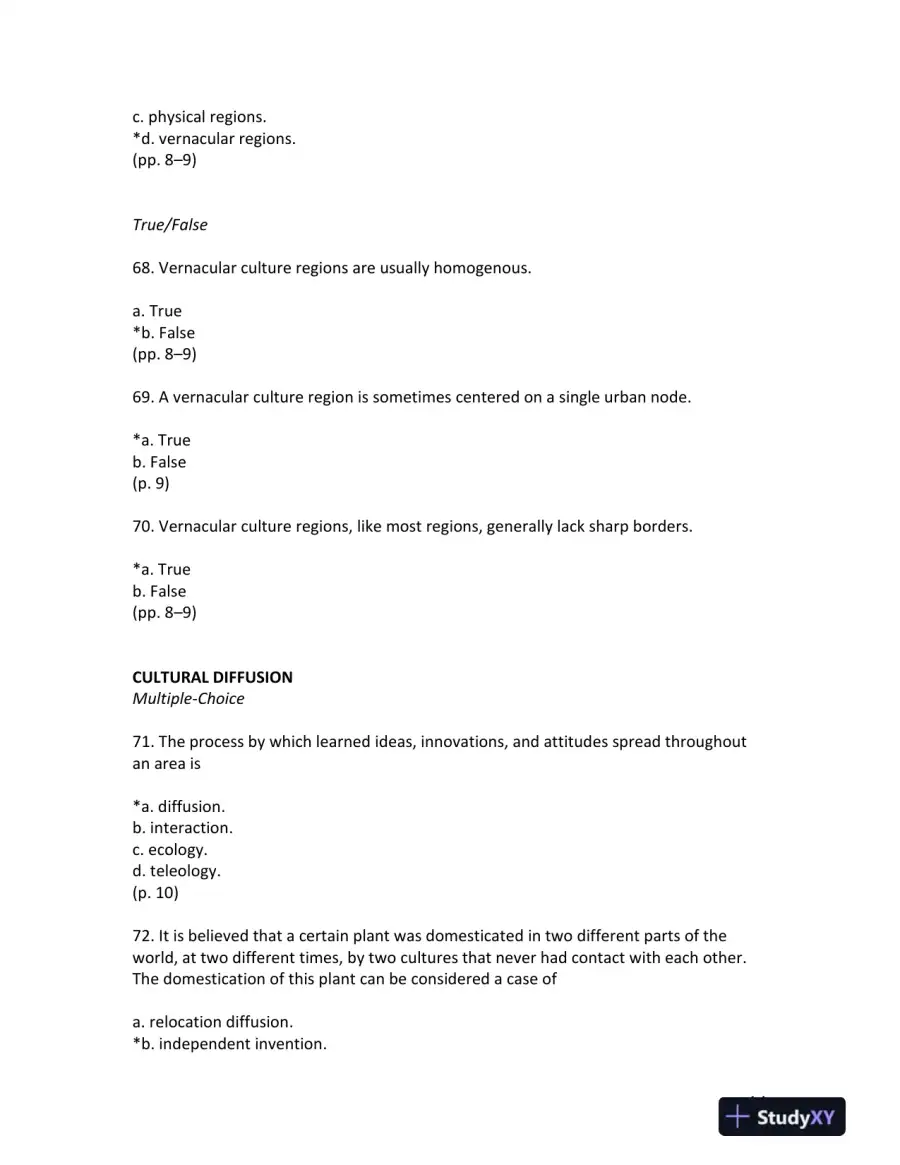 Jordan's Fundamentals of the Human Mosaic: A Thematic Introduction to Cultural Geography Second Edition Test Bank, page 15