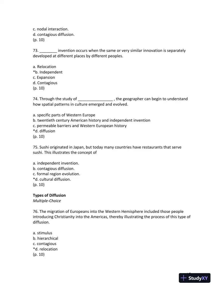 Jordan's Fundamentals of the Human Mosaic: A Thematic Introduction to Cultural Geography Second Edition Test Bank, page 16