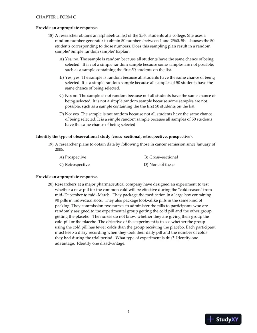 Test Bank for Elementary Statistics, 11th Edition, page 16