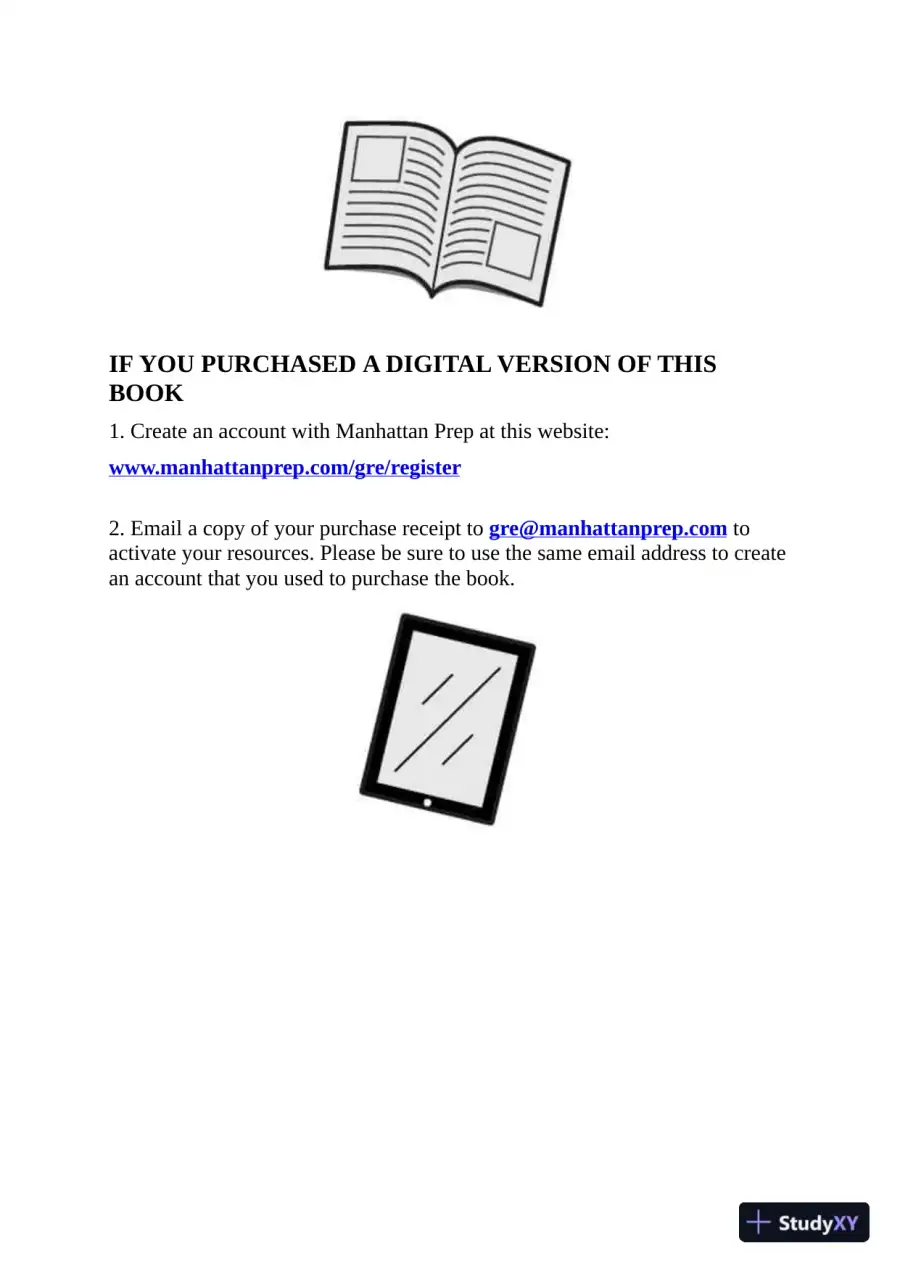 5 lb. Book of GRE Practice Problems: 1,800+ Practice Problems in Book and Online (2018), page 7