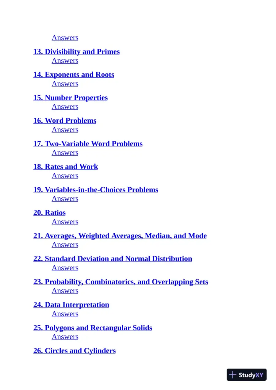 5 lb. Book of GRE Practice Problems: 1,800+ Practice Problems in Book and Online (2018), page 9