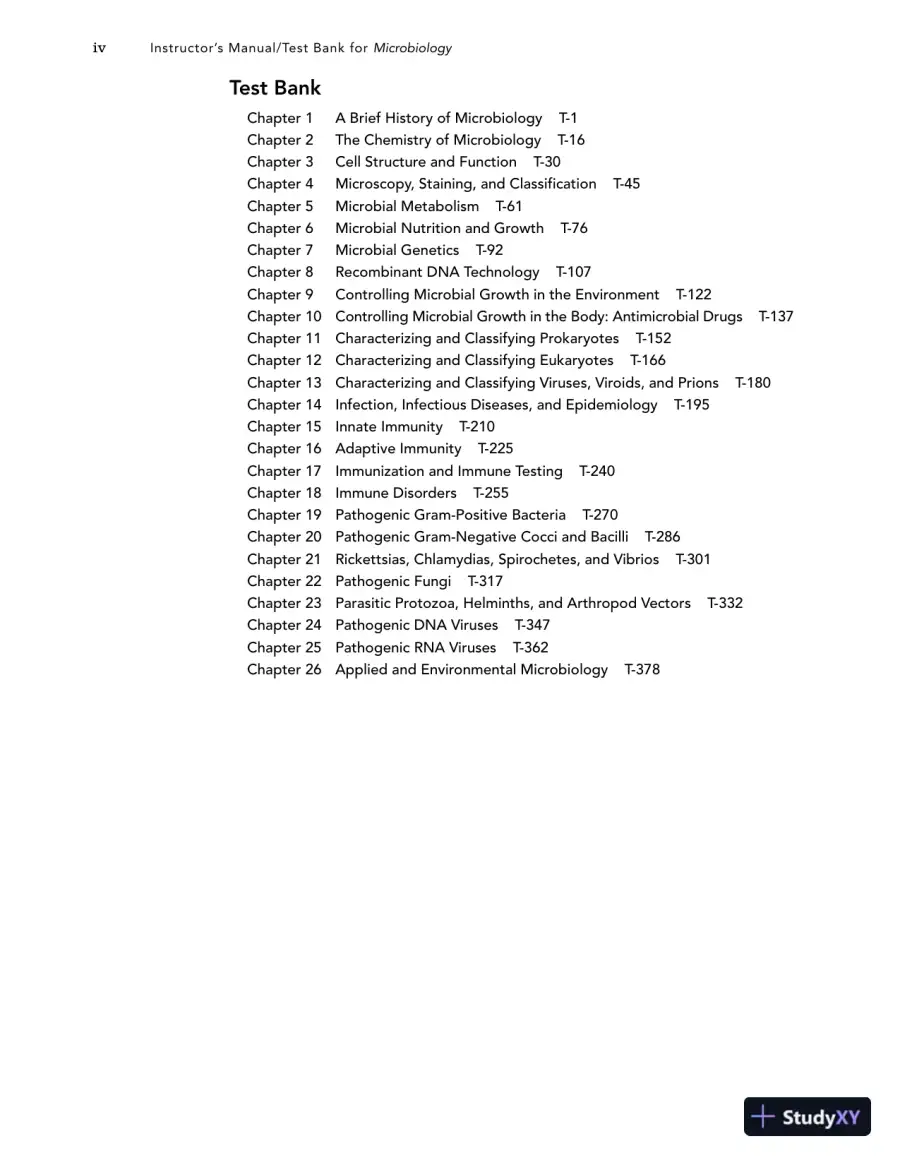 Test Bank For Microbiology With Diseases By Taxonomy, 3rd Edition, page 4