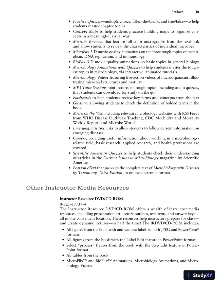 Test Bank For Microbiology With Diseases By Taxonomy, 3rd Edition, page 9