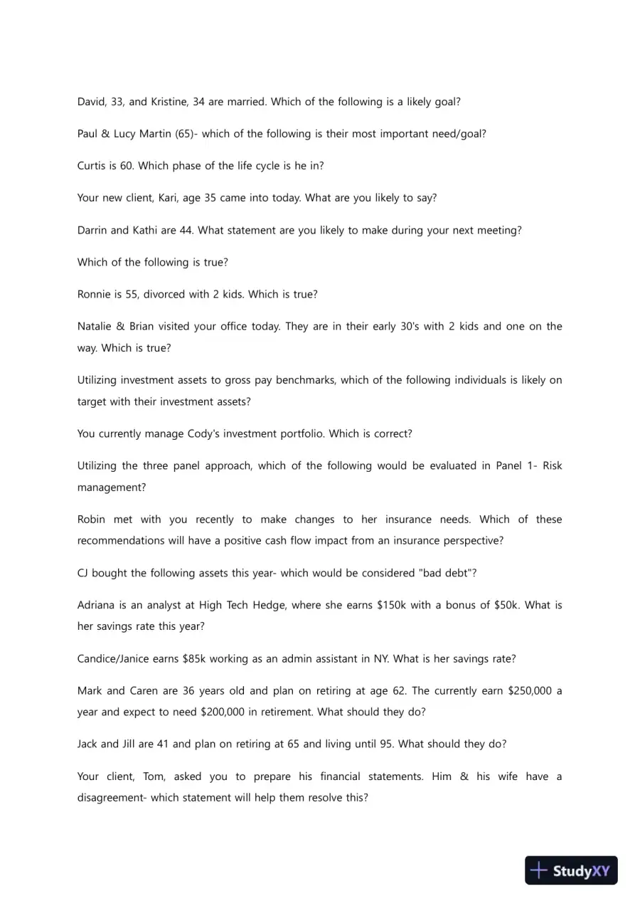 Liberty University BUSI352 Quiz 4 Complete Solutions Correct Answers Key, page 6