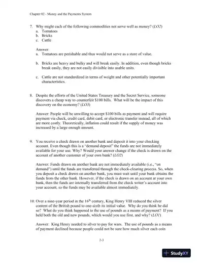 Money, Banking and Financial Markets, 5th Edition Solution Manual - Page 13 preview image
