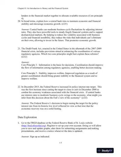 Money, Banking and Financial Markets, 5th Edition Solution Manual - Page 6 preview image