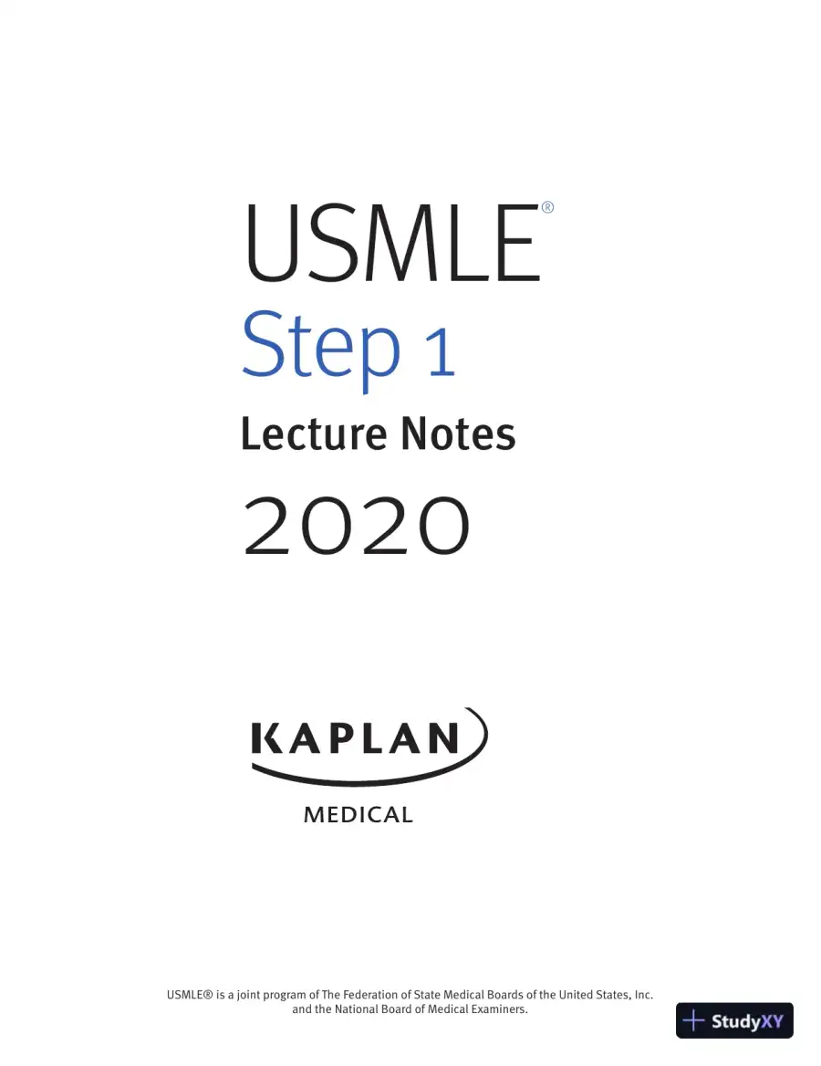 USMLE Step 1 Lecture Notes 2020: 7-Book Set, 1st Edition (2020), page 3