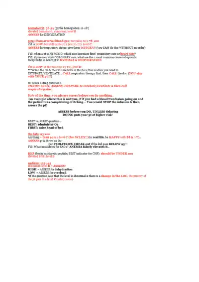 NCLEX Acid Base Balance Ventilators - Page 26 preview image