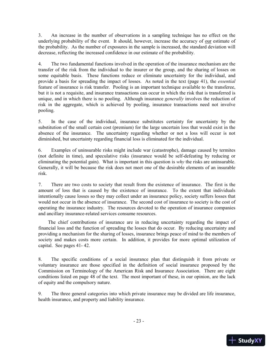 Fundamentals of Risk and Insurance, 11th Edition Solution Manual, page 16