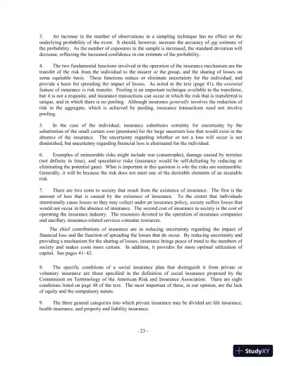 Fundamentals of Risk and Insurance, 11th Edition Solution Manual - Page 16 preview image