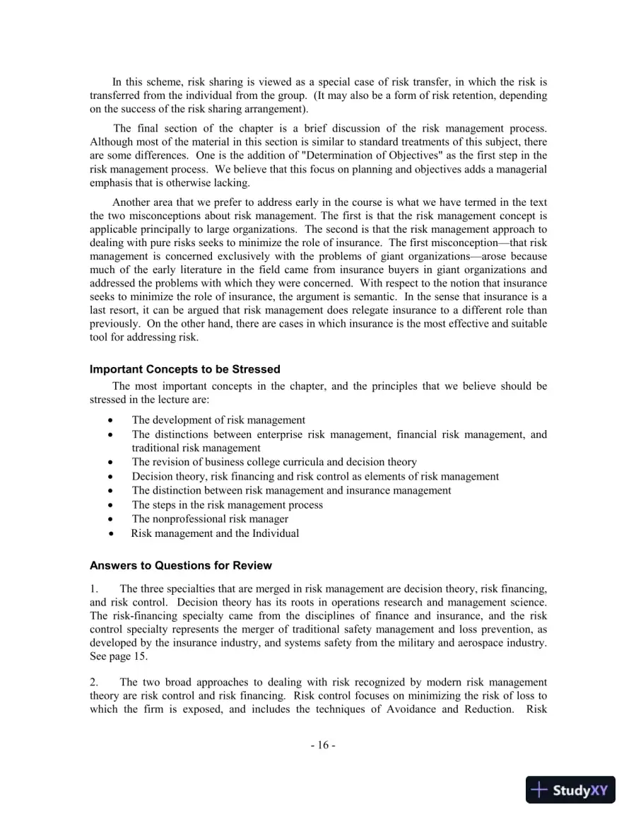 Fundamentals of Risk and Insurance, 11th Edition Solution Manual, page 9