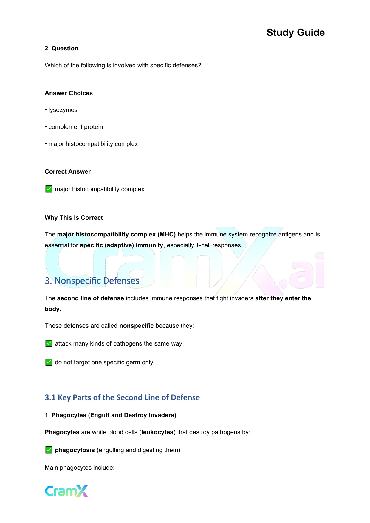 Anatomy and Physiology - The Immune System and Other Body Defenses - Page 4 preview image