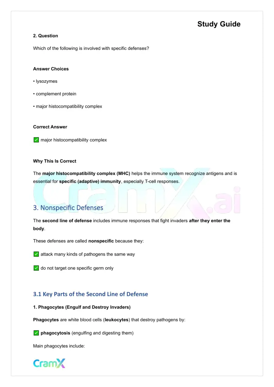 Anatomy and Physiology - The Immune System and Other Body Defenses, page 4