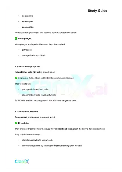 Anatomy and Physiology - The Immune System and Other Body Defenses - Page 5 preview image