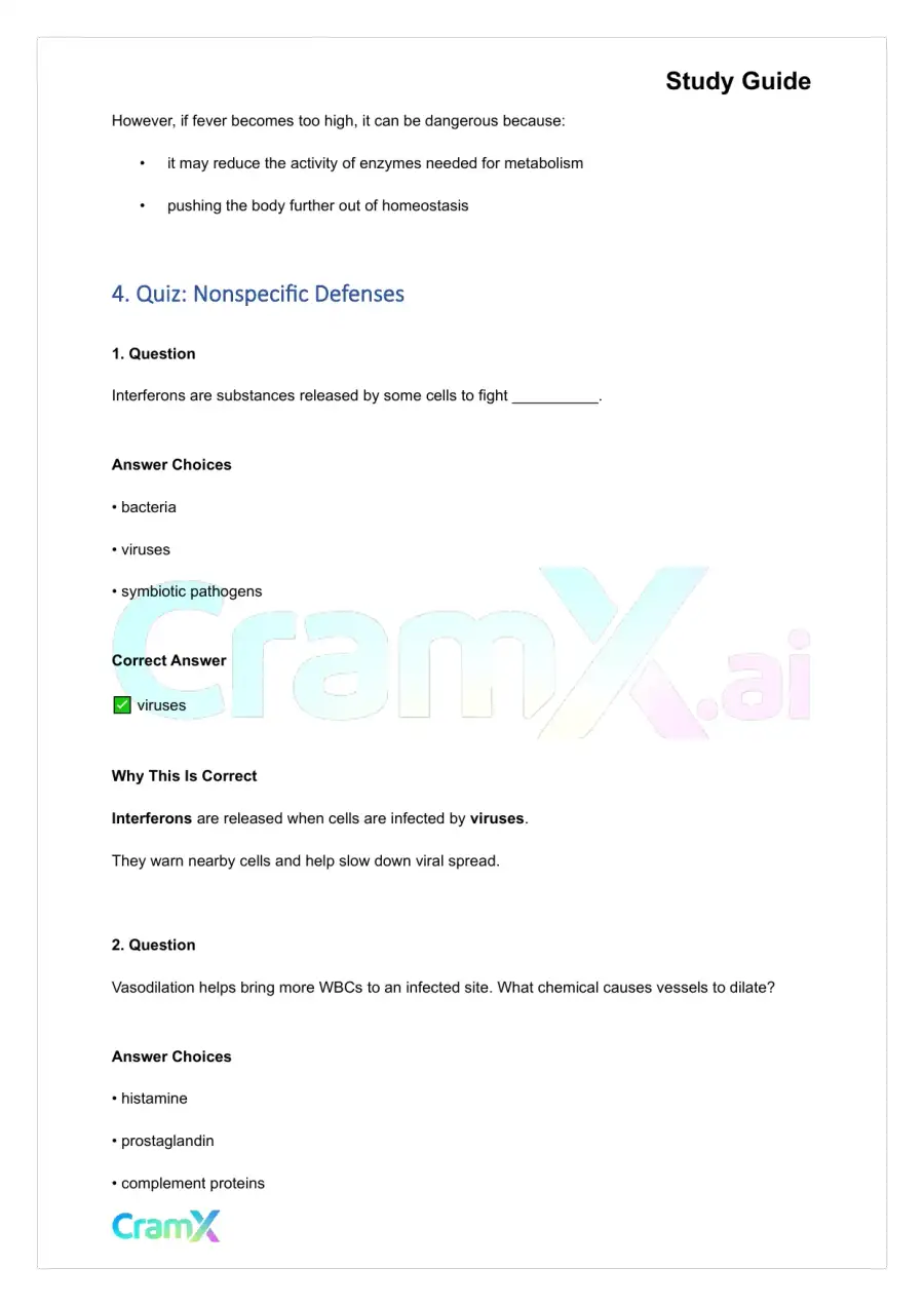 Anatomy and Physiology - The Immune System and Other Body Defenses, page 9