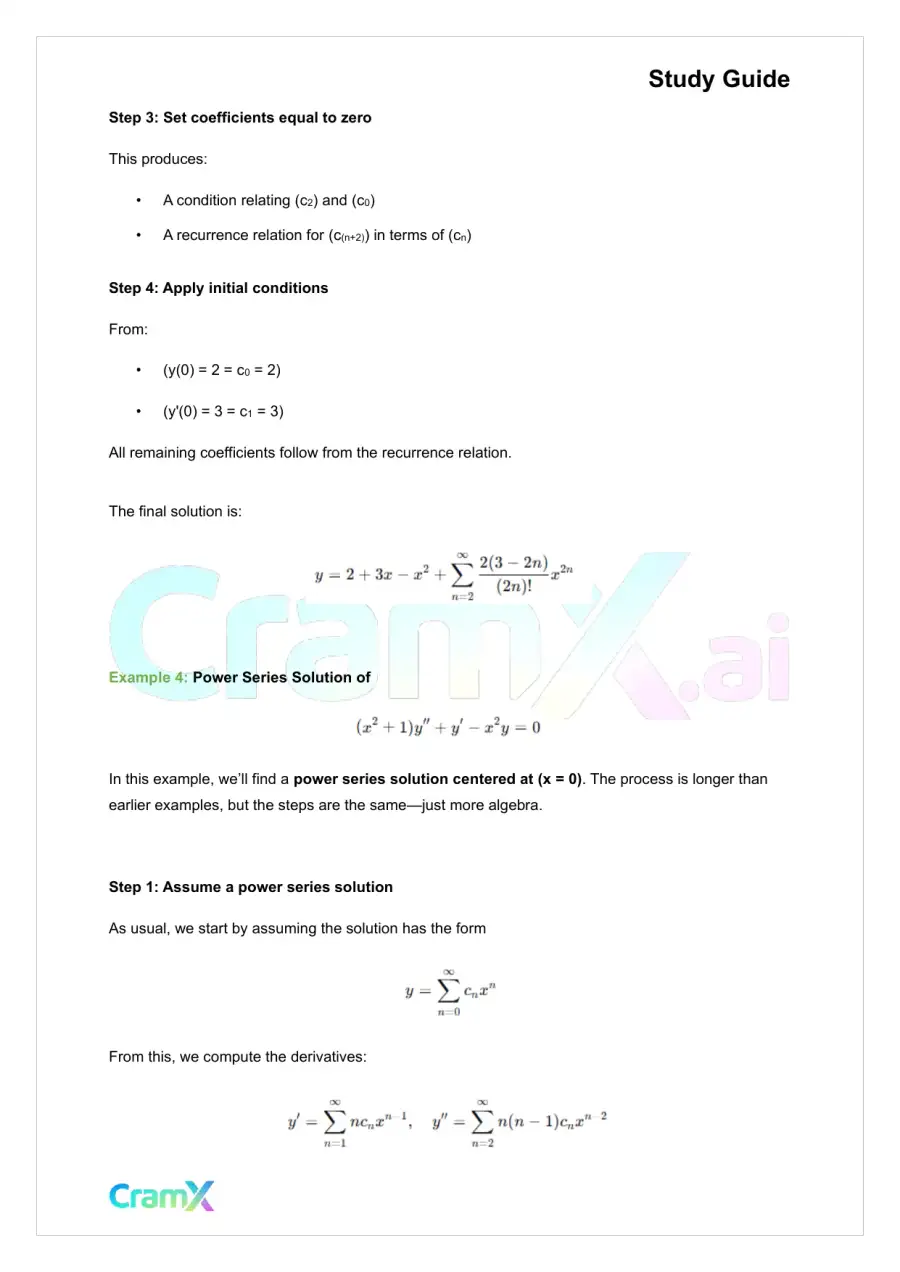 Differential Equations - Power Series, page 5