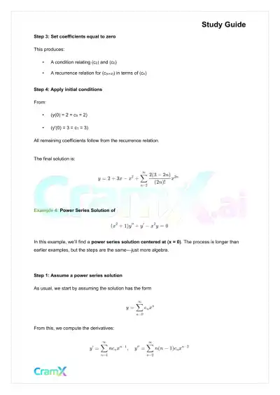 Differential Equations - Power Series - Page 5 preview image