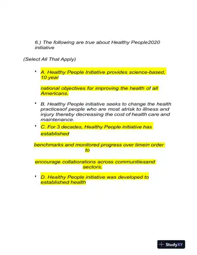 2023-2024 ATI NR 222 RN Health and Wellness Final Exam With Answers (32 Solved Questions) - Page 8 preview image