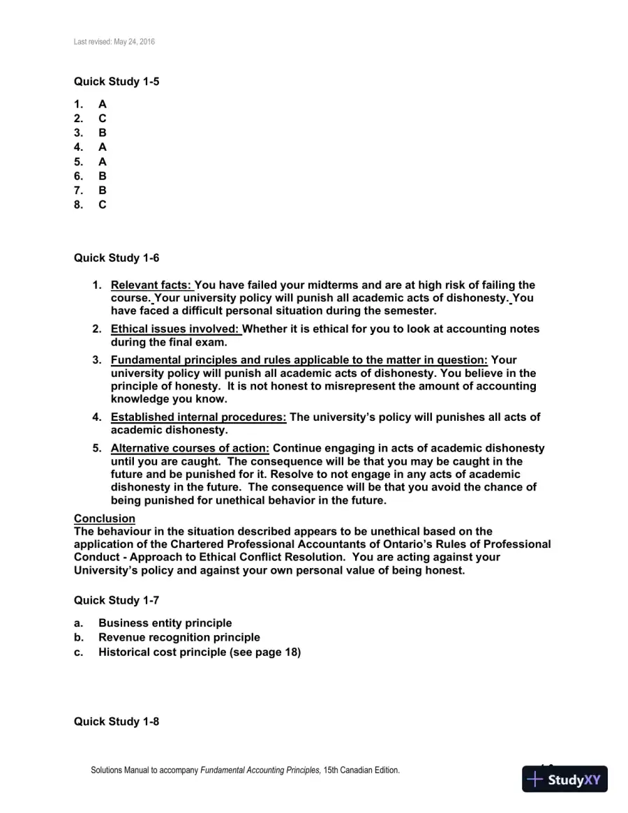 Fundamental Accounting Principles, Volume 1 15th Canadian Edition Solution Manual, page 10