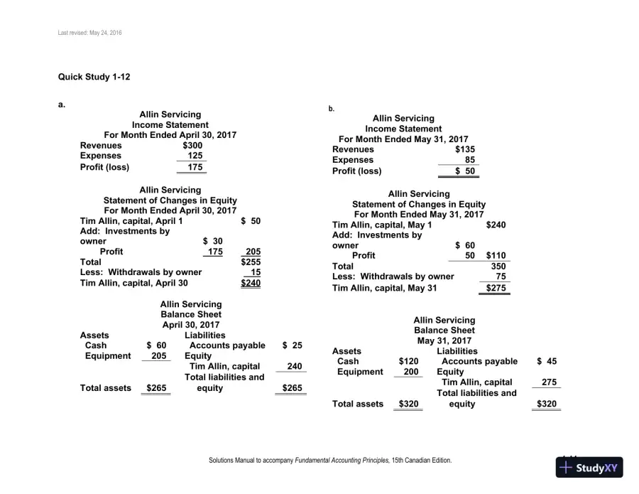 Fundamental Accounting Principles, Volume 1 15th Canadian Edition Solution Manual, page 12