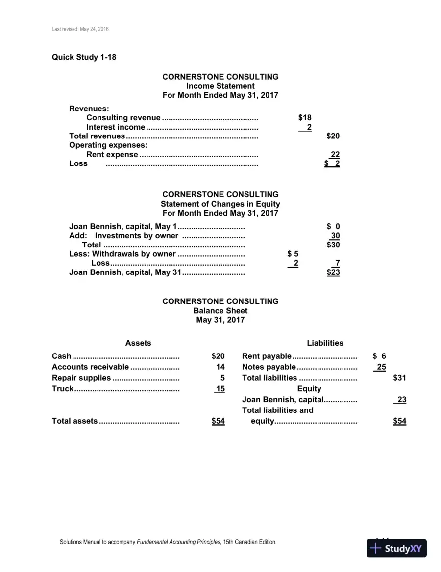Fundamental Accounting Principles, Volume 1 15th Canadian Edition Solution Manual, page 15