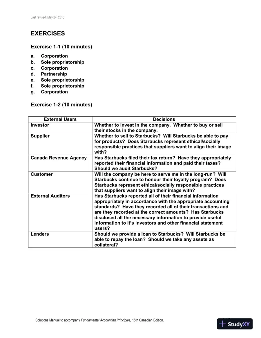 Fundamental Accounting Principles, Volume 1 15th Canadian Edition Solution Manual, page 16