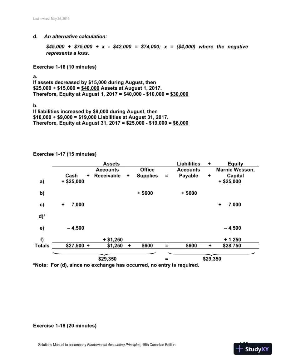 Fundamental Accounting Principles, Volume 1 15th Canadian Edition Solution Manual, page 26