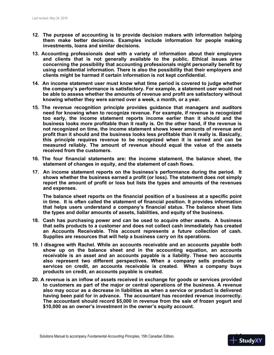 Fundamental Accounting Principles, Volume 1 15th Canadian Edition Solution Manual, page 7