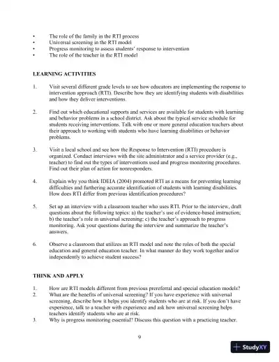 Lecture Notes For Strategies for Teaching Students with Learning and Behavior Problems, 10th Edition - Page 14 preview image