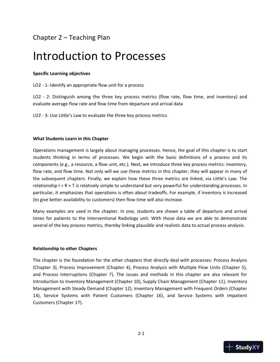 Lecture Notes for Operations Management, 2nd Edition, page 7
